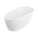 Ванна акриловая Radaway Carolina 150x73 отдельностоячая с ножками и сифоном WA1-53-150x073U