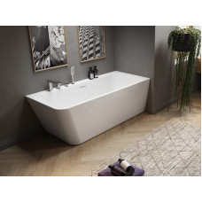Ванна акриловая Radaway Gloria 160x73 кутова правая с ножками и сифоном WA1-54-160x073P