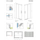 Душові двері Radaway Idea White DWJ 150x200 ліві 387019-04-01L