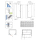 Душові двері Radaway Torrenta DWJS 160 G 812Rx1950 1320812-01-01R