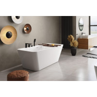 Ванна акриловая Radaway Gloria 160x73 отдельностоячая с ножками и сифоном WA1-54-160x073