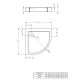 Душевой поддон Radaway Doros A Compact 800x800x115 белый