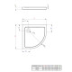 Душевой поддон Radaway Doros Plus A 800x800x45 белый