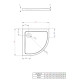 Душевой поддон Radaway Doros A 800x800x45 белый
