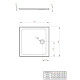 Душевой поддон Radaway Doros С 900x900x45 Stone антрацит