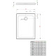 Душевой поддон Doros F 1200x800x55 белый SDRF1280-01-04S