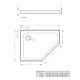 Душовий піддон Radaway Doros PT 1000Rx800x50 білий SDRPT1080-01R