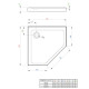 Душевой поддон Radaway Doros Plus PT 1000x1000x50 белый