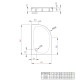 Поддон душевой Radaway Patmos E 100x80 асимметричный L 4P81155-03L