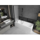 Складна шторка для ванни MEXEN CASTOR BLACK MATT 120