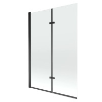 Складная шторка для ванной MEXEN CASTOR BLACK 120