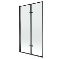 Складна шторка для ванни MEXEN CASTOR 1 BLACK MATT 100