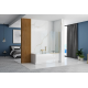 Нерухома шторка для ванни REA ELEGANT BRUSHED GOLD 80