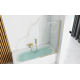 Нерухома шторка для ванни REA ELEGANT BRUSHED GOLD 70
