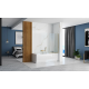 Нерухома шторка для ванни REA ELEGANT BRUSHED GOLD 70
