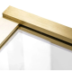 Нерухома шторка для ванни REA ELEGANT BRUSHED GOLD 70