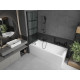Складна шторка для ванни MEXEN CASTOR 2 BLACK MATT 120