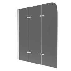 Складна шторка для ванни MEXEN FELIX 3 GRAPHITE CHROME 120