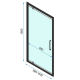 Душевые двери REA RAPID SWING CHROME 100 REA-K5607