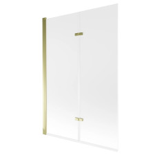Складна шторка для ванни MEXEN CASTOR GOLD MATT 120