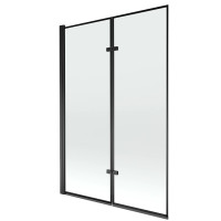 Складна шторка для ванни MEXEN CASTOR 1 BLACK MATT 120