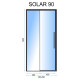 Душевые двери REA SOLAR BLACK 90 REA-K6319