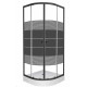 Душевая кабина RJ Black Tulip 90x90x194 с поддоном, арт. 90ВRZ081Linia