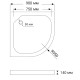 Душевая кабина RJ Black Tulip 90x90x194 с поддоном, арт. 90ВRZ081Linia