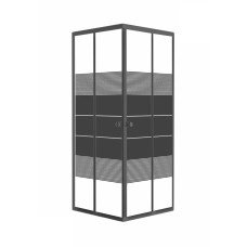 Душевая кабина RJ Black VELUM 90х90х180 без поддона, арт. 90BRZ082Linia