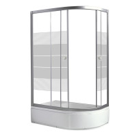 Душова кабіна RJ LUX 120х80х203 ліва, з піддоном, арт. 120RZ100LiniaL