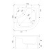 Душевой поддон Shower Cellesse SW-6012 100х100х45