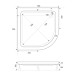 Душовий піддон Shower Slender SW-10505 90х90х15