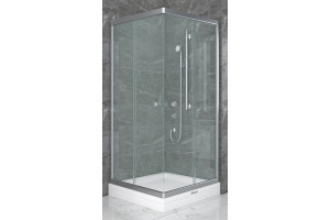 Душевая кабина Shower STN 80х80х180 квадратная, матовое