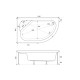 Душевой поддон Shower SW-6282 R 80х120х45
