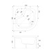 Душевой поддон Shower Cellesse SW-6010 90х90х45