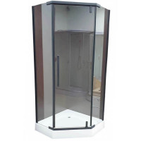 Душевая кабина Veronis KN-8-16 Black с поддоном 100х100х204