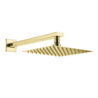 Верхній душ Volle CASCADA R85, 250x250 мм, cepillado oro