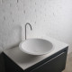 Умивальник Volle 51,5*10,5см кам`яний круглий Solid surface