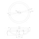 Умивальник Volle 51,5*10,5см кам`яний круглий Solid surface