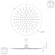Душ верхній Volle CASCADA R55 Ø250*4мм, SS, cromo