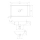 Умивальник Volle 59,5*34,5*10,5см кам`яний Solid surface