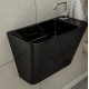 Умивальник Volle TEO black 50*28*35см моноблок підвісний