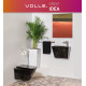Умивальник Volle TEO black 50*28*35см моноблок підвісний