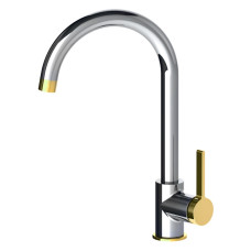 Змішувач для кухні Volle Mora cromo+oro 1537.110122