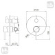 Змішувач для ванни Volle Cruze прихованого монтажу 1547.030215