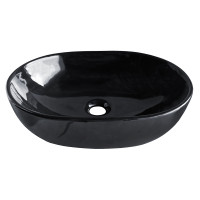 Умивальник Volle BLACK AMADEUS M 48*35*14,5 см чорний, накладний