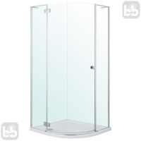 Душова кабіна Volle Benita (90x90) L скло 8 мм, з піддоном PUF