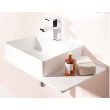 Умывальник Volle 58*37*12,5 подвесной каменный Solid surface